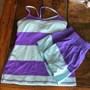 Lululemon set tank and skort
